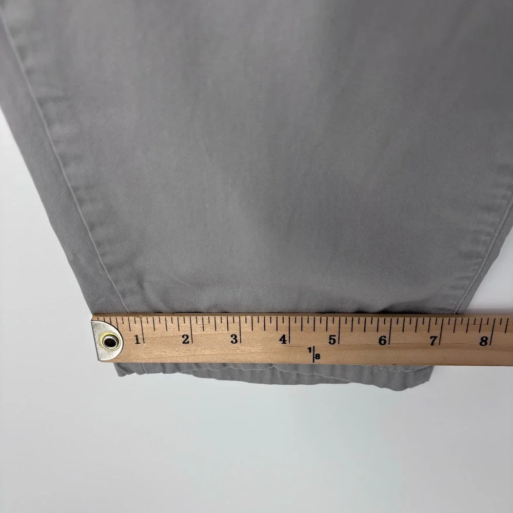 Billy Reid Leonard Chino Pants Mens 31x27 (Tag 30) Grey Cotton Straight Trousers